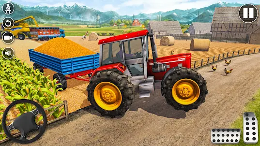 Real Tractor Driving Game 2023