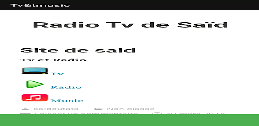 Android application Tv&music screenshort