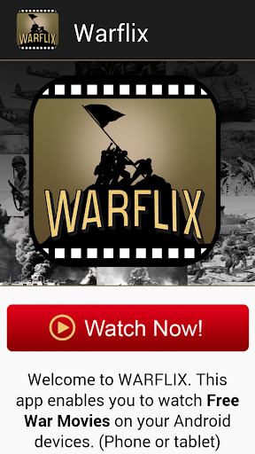 Android application Warflix.tv - War Movies screenshort