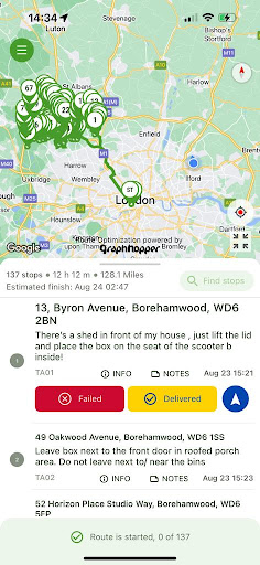 Courier Route Planner screenshot 5
