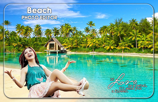 Android application Beach Photo Editor screenshort