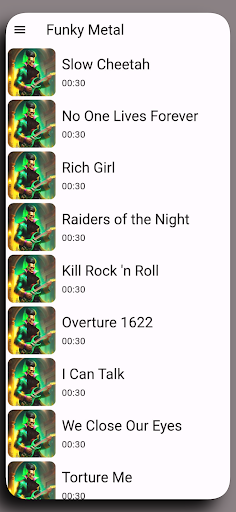 Funky Metal Ringtones Screen 3