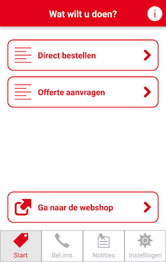 Android application Royal Brinkman bestel-app screenshort