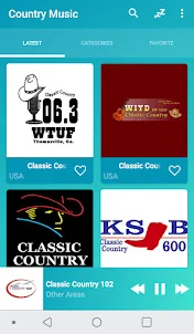 Country music online radios