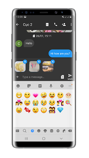 Android application SMS MMS Messenger screenshort