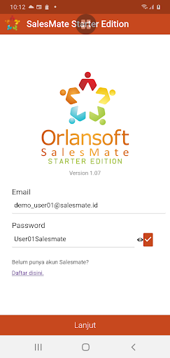 Salesmate Starter Edition Screen 2