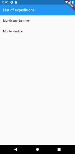 Android application Dersu (testing) screenshort