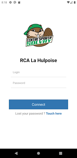 Android application SportsLaHulpe screenshort