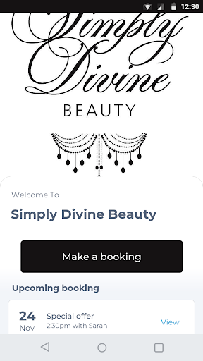 Android application Simply Divine Beauty screenshort