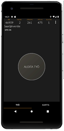 Android application Routa Paving screenshort