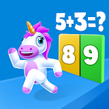 Unicorn Dash Game: Math Runner icon