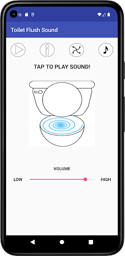 Android application Toilet Flush Sound screenshort