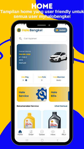 Android application Halobengkel - Bengkel Mobil screenshort