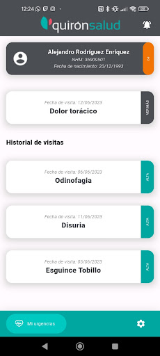 Mi urgencias - Quiron Salud Screen 2