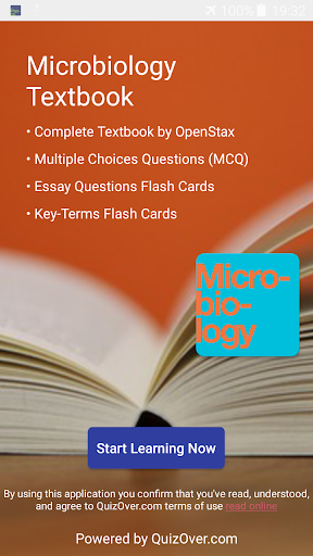 Android application Microbiology Textbook, MCQ screenshort
