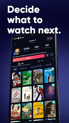 Android application Queue - Find Movies & Shows screenshort