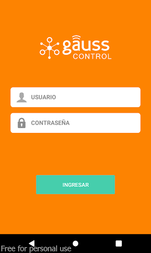 Android application Gauss Control screenshort