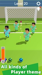 Straight Strike - 3D soccer shot game