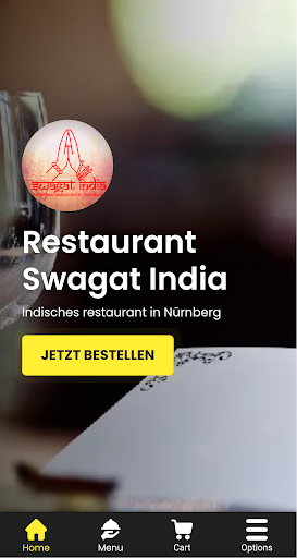 Android application Restaurant Swagat India screenshort