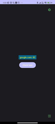 Android application Pinger screenshort