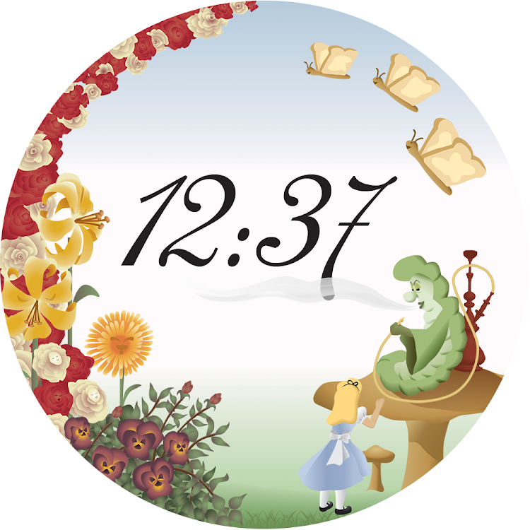 Alice In Wonderland Watch Face - New - (Android)