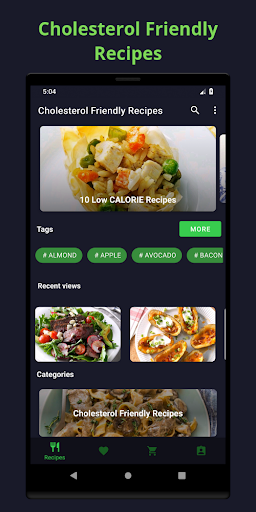 Android application Low Cholesterol Diet Recipes screenshort