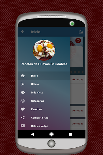 Android application Recetas de Huevos screenshort