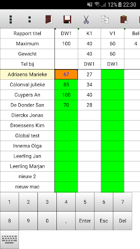 MyRo Puntenboek Screen 2
