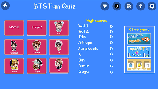 BTS Quiz Trivia Game