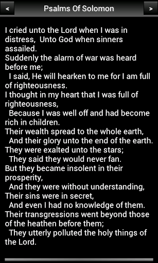Psalms Of Solomon Screen 3