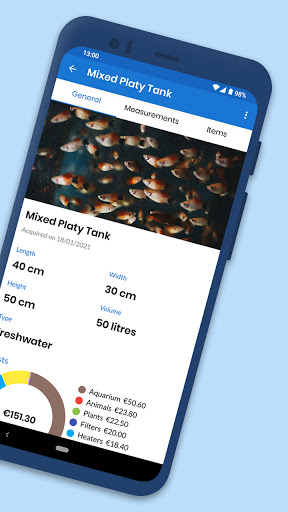 AquaHome - Aquarium management Screen 2