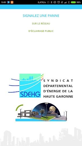 Android application SDEHG Éclairage public screenshort