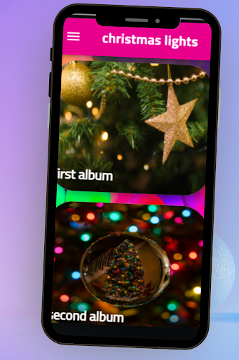 Android application christmas lights screenshort