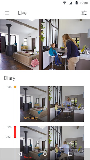 Android application Withings Home - Video & Air Qu screenshort