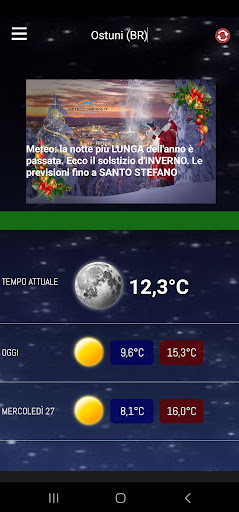 Android application Meteo Conenna screenshort
