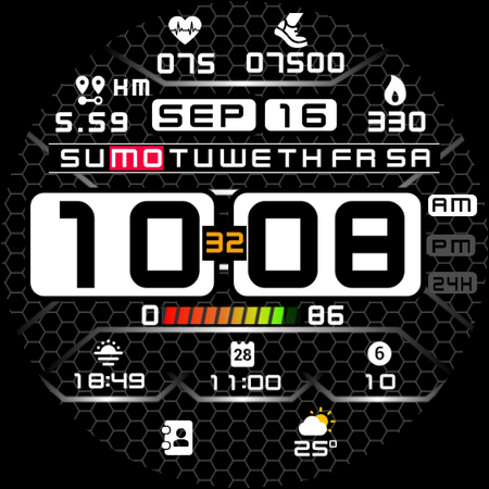 MAHO017 Wear OS Watch Face