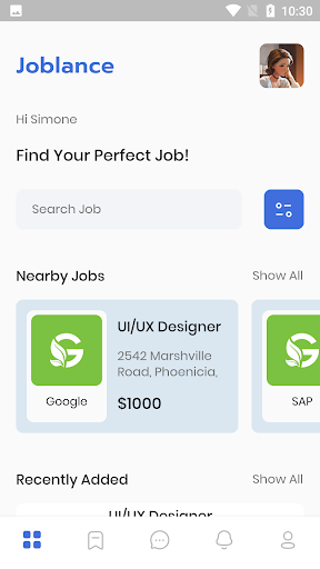 Joblance Freelancer UI KIT Screen 3