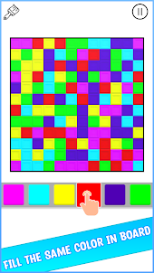 Flood Fill Tiles Color Puzzle