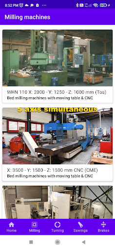 CNC Turning machines Screen 2