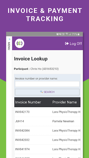 Android application HiCom Care - NDIS Plan Manager screenshort