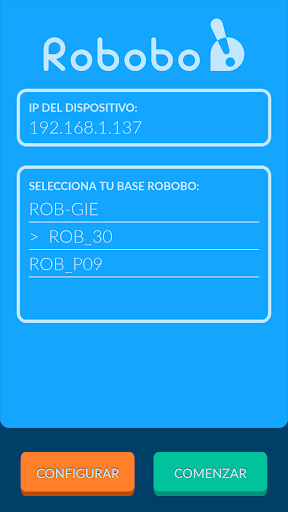 Android application Robobo Developer screenshort