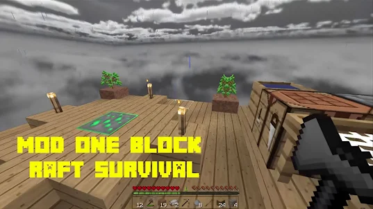 one block raft survival mcpe