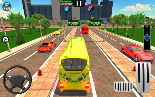 Airport Bus Simulator City Coach Driving Games