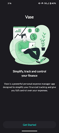 Android application Vase: Expense Manager screenshort