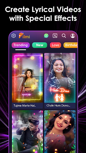 Android application Filmi - Video Editor & Maker screenshort