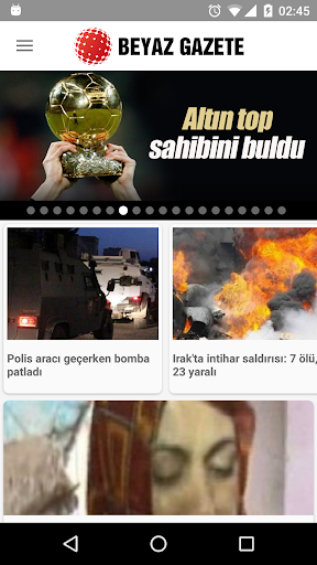 Android application Beyaz Gazete screenshort