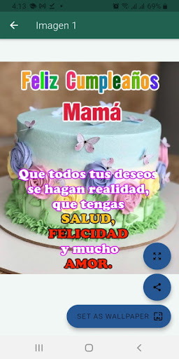 Android application Frases de feliz cumpleaños screenshort