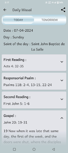 Glory Be: Catholic Missal 2024 Screen 2