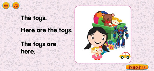 Android application LOE Reading Book 2 - The Toys screenshort