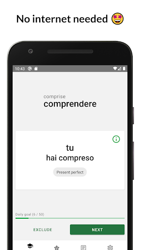 Verbare: Learn Italian verbs Screen 3